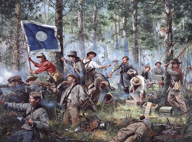 "Cleburne at Chickamauga" - Don Troiani - 2nd Tennessee Regiment Civil War 